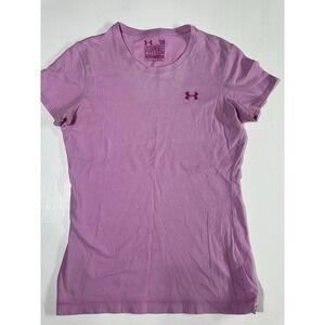 Under Armour Charged Cotton Short Sleeve Tshirt Pink Size Small Headgear